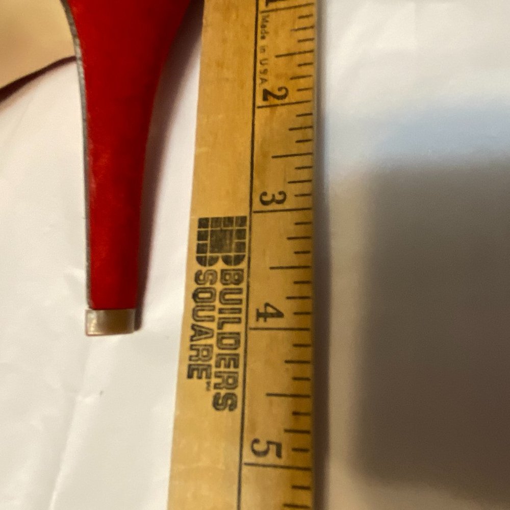 Lk New ~ Just Fab Red "Andie" 4 " Stiletto heels-sz 10 - Picture 6 of 11